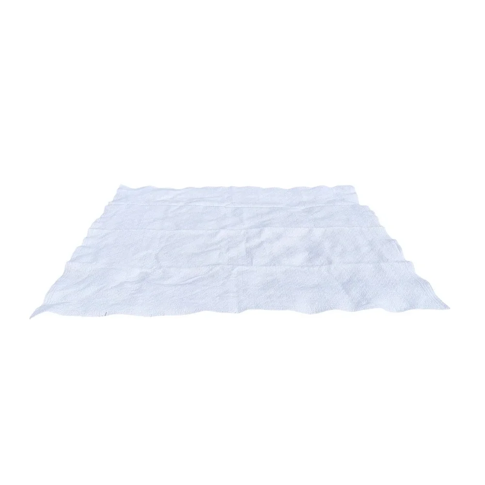 Restoration Hardware Quilt Queen White Excellent 100% Cotton Pick Stitch Texture